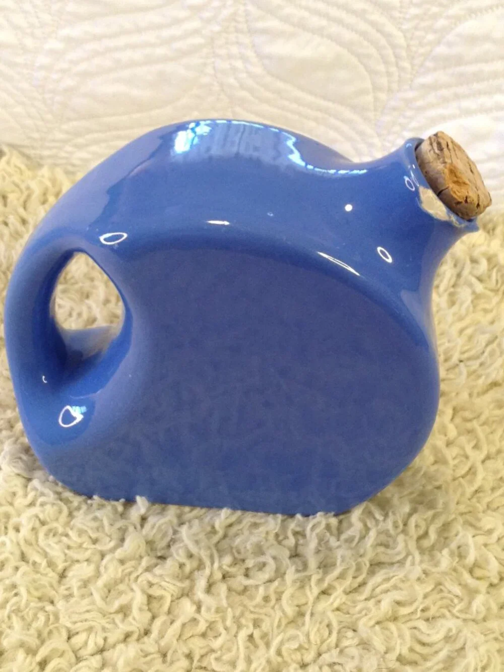 VTG Oxford ware USA Refrigerator Jug '30's Glazed Ceramic Rustic Farmhouse Clean